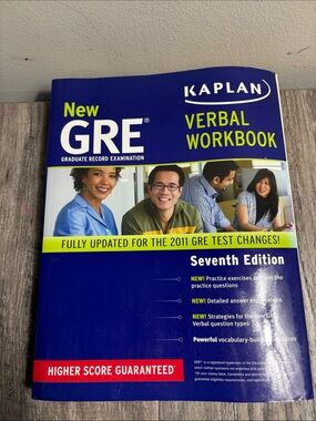 Kaplan Verbal Workbook - seventh edition no marks at all! Fast ship